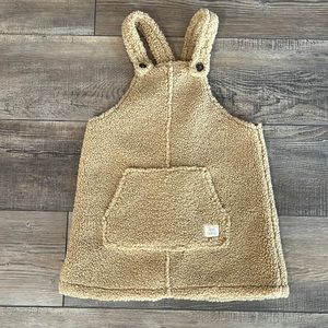 Faux Fur Overall Dress 4T
